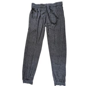 Real Essentials Joggers Medium Heather Gray Soft Knit Athleisure Lounge Pants